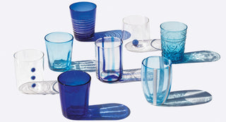 Melting Pot :Set de 6 vasos azul y aguamarina
