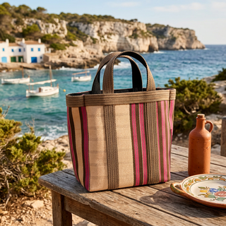 Bolsa Picnic rosa y beige Babachic