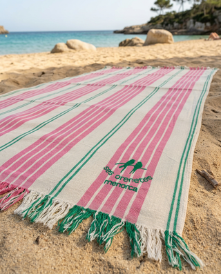 Toalla de playa Rustik logo de Ses Orenetes